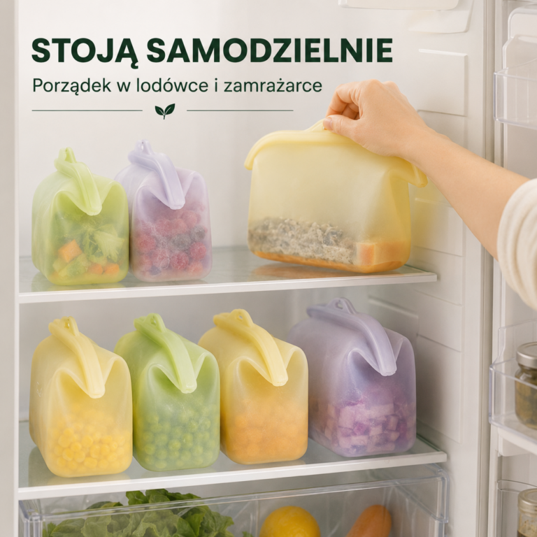 FlexiBoxy stojące samodzielnie w lodówce
