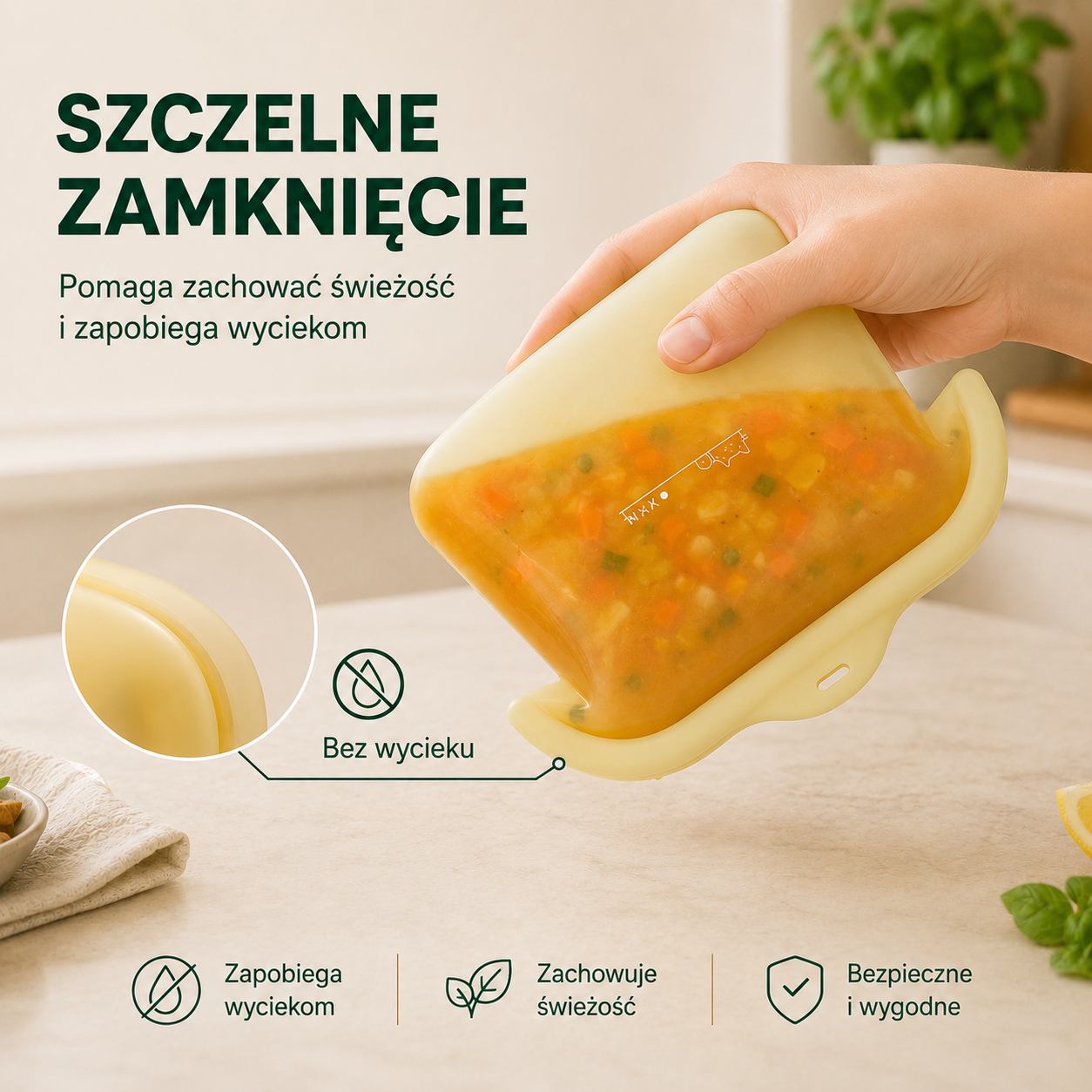 FlexiBox ze szczelnym zamknięciem chroniącym przed wyciekiem