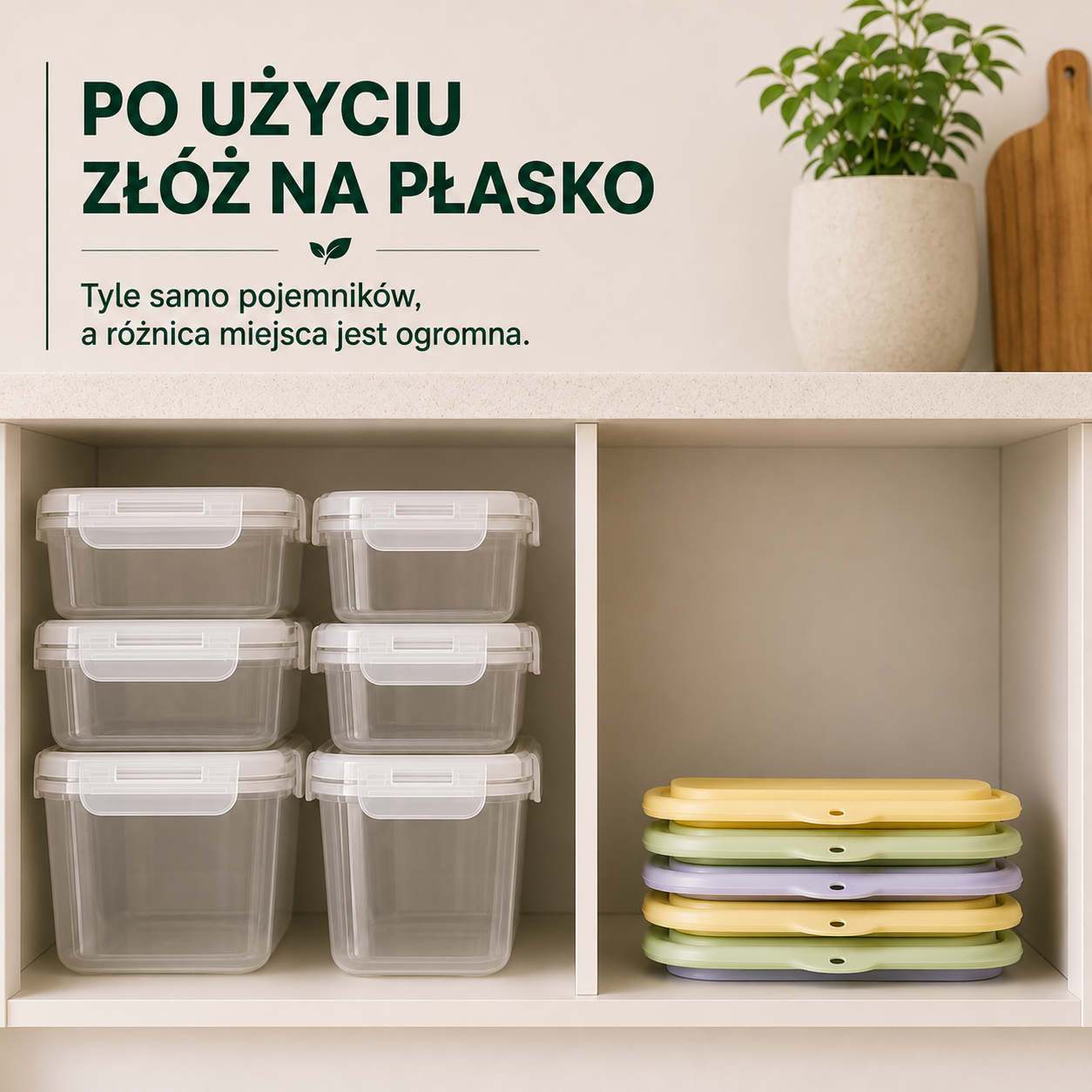 FlexiBoxy złożone na płasko po użyciu
