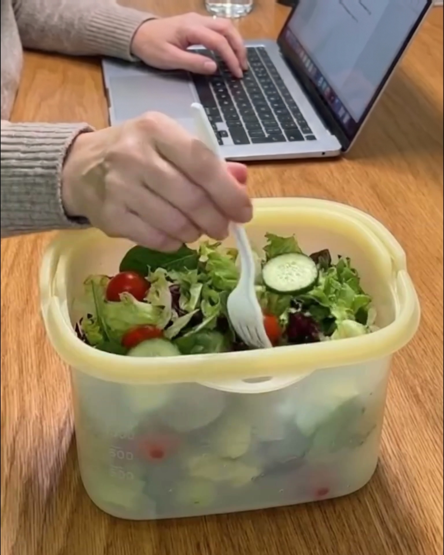 Sałatka jedzona prosto z FlexiBoxa