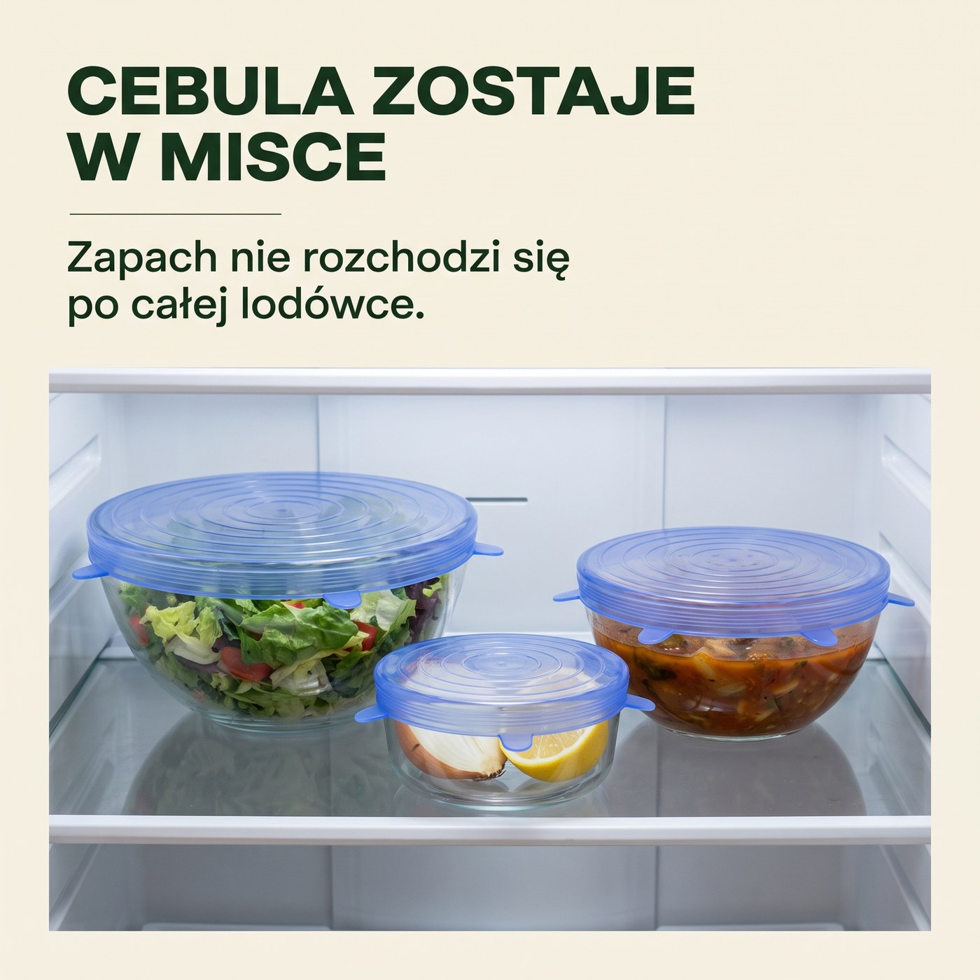 Pokrywki w lodówce